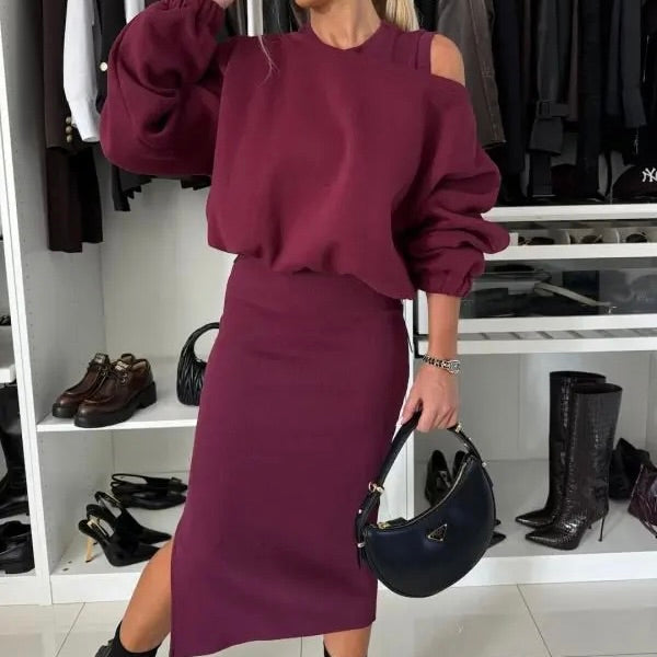 Long Sleeve Knitted Dress